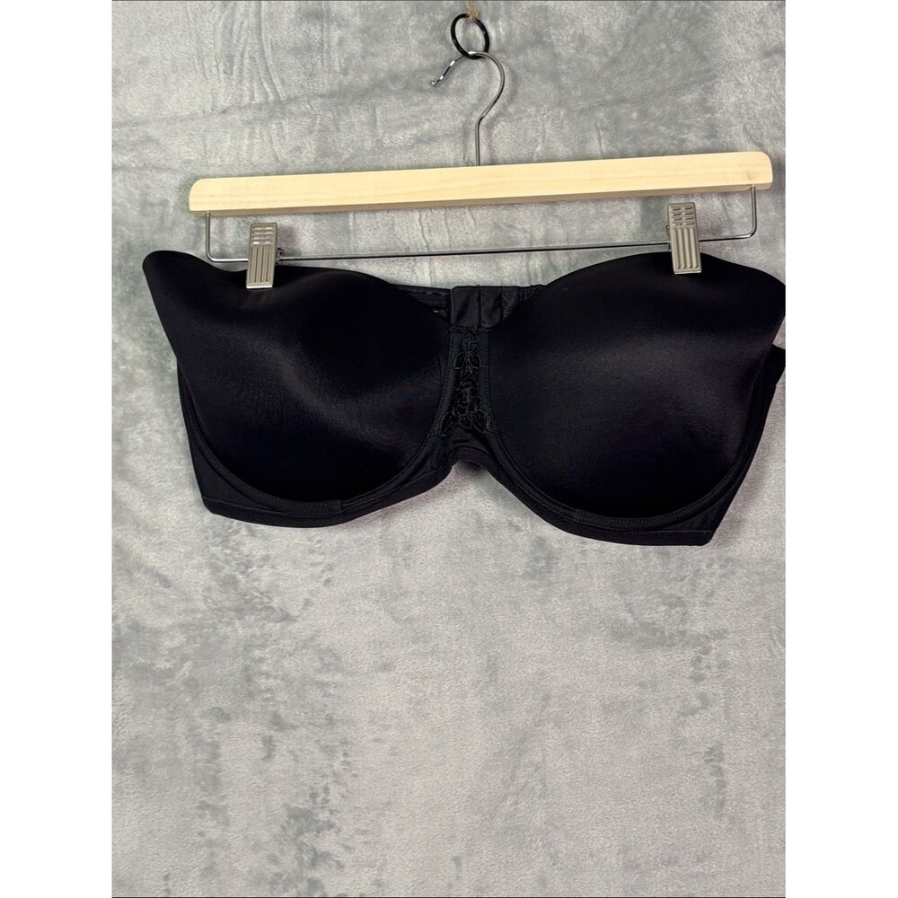 Vanity Fair Black Strapless Underwire Bra Size 42D